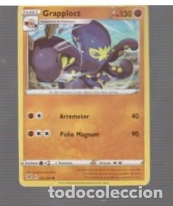 Trading cards: CROMO DE POK&Eacute;MON DE FASE 1 GRAPPLOCE PS 130 N&ordm; 853 DEL A&Ntilde;O 2021