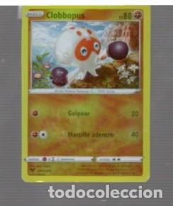 Trading cards: CROMO DE POK&Eacute;MON DE BASICO CLOBBOPUS PS 80 N&ordm; 852 DEL A&Ntilde;O 2020