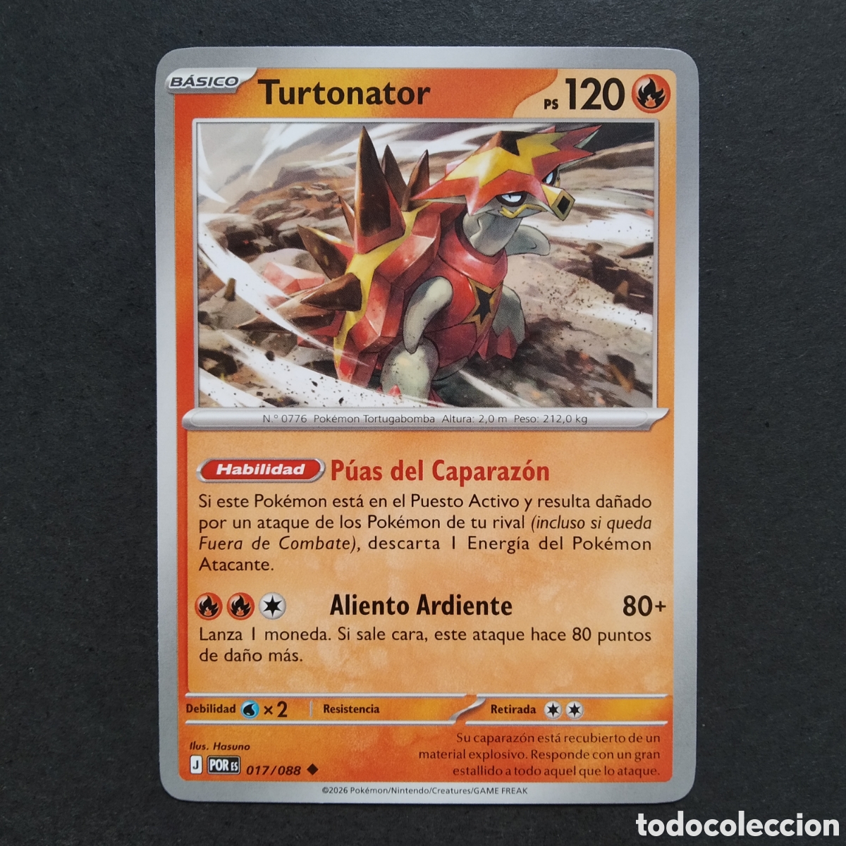 Trading cards: CARTA TCG - N&ordm; 017 - TURTONATOR - EQUILIBRIO PERFECTO - POK&Eacute;MON - EN ESPA&Ntilde;OL