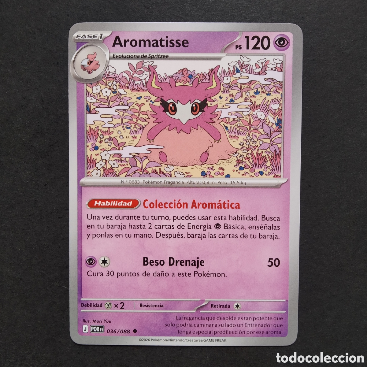 Trading cards: CARTA TCG - N&ordm; 036 - AROMATISSE - EQUILIBRIO PERFECTO - POK&Eacute;MON - EN ESPA&Ntilde;OL