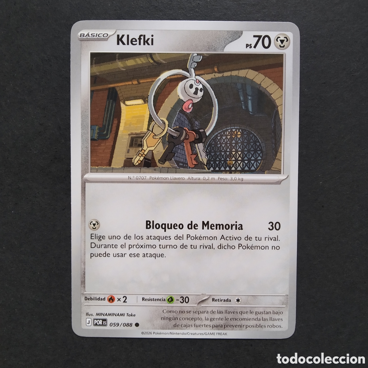 Trading cards: CARTA TCG - N&ordm; 059 - KLEFKI - EQUILIBRIO PERFECTO - POK&Eacute;MON - EN ESPA&Ntilde;OL