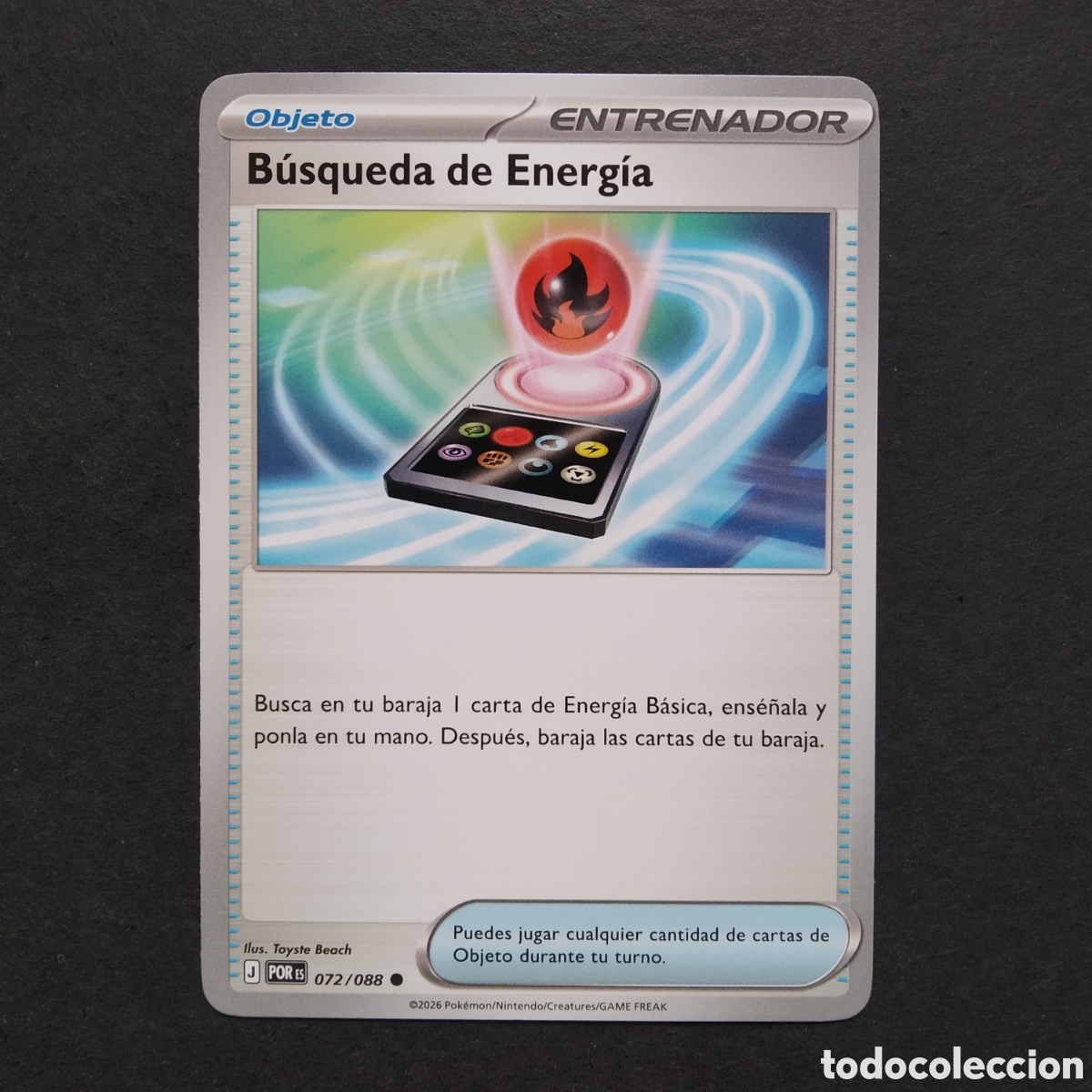 Trading cards: CARTA TCG - N&ordm; 072 - B&Uacute;SQUEDA DE ENERG&Iacute;A - EQUILIBRIO PERFECTO - POK&Eacute;MON - EN ESPA&Ntilde;OL