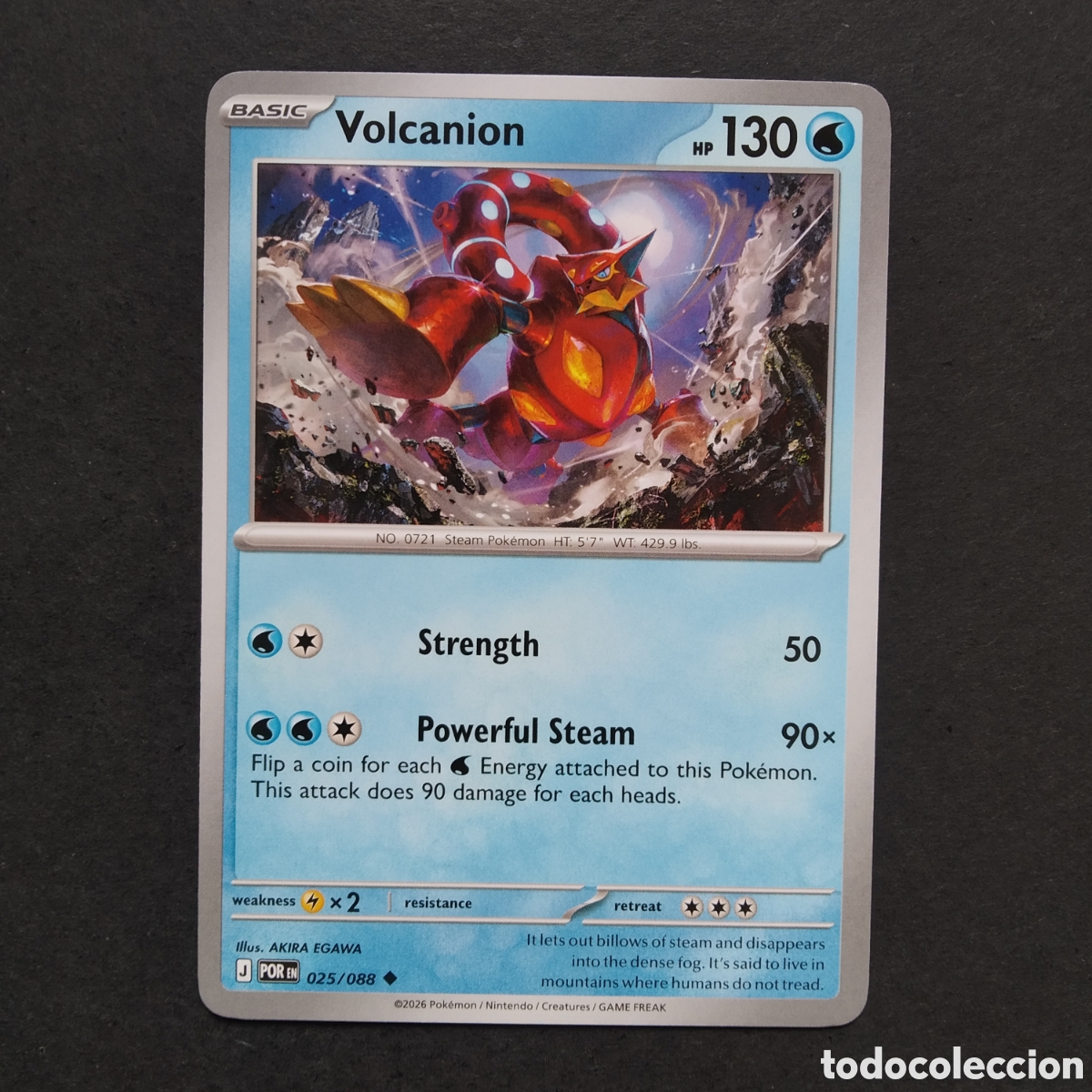 Trading cards: CARTA TCG - N&ordm; 025 - VOLCANION - PERFECT ORDER - POK&Eacute;MON - EN INGL&Eacute;S