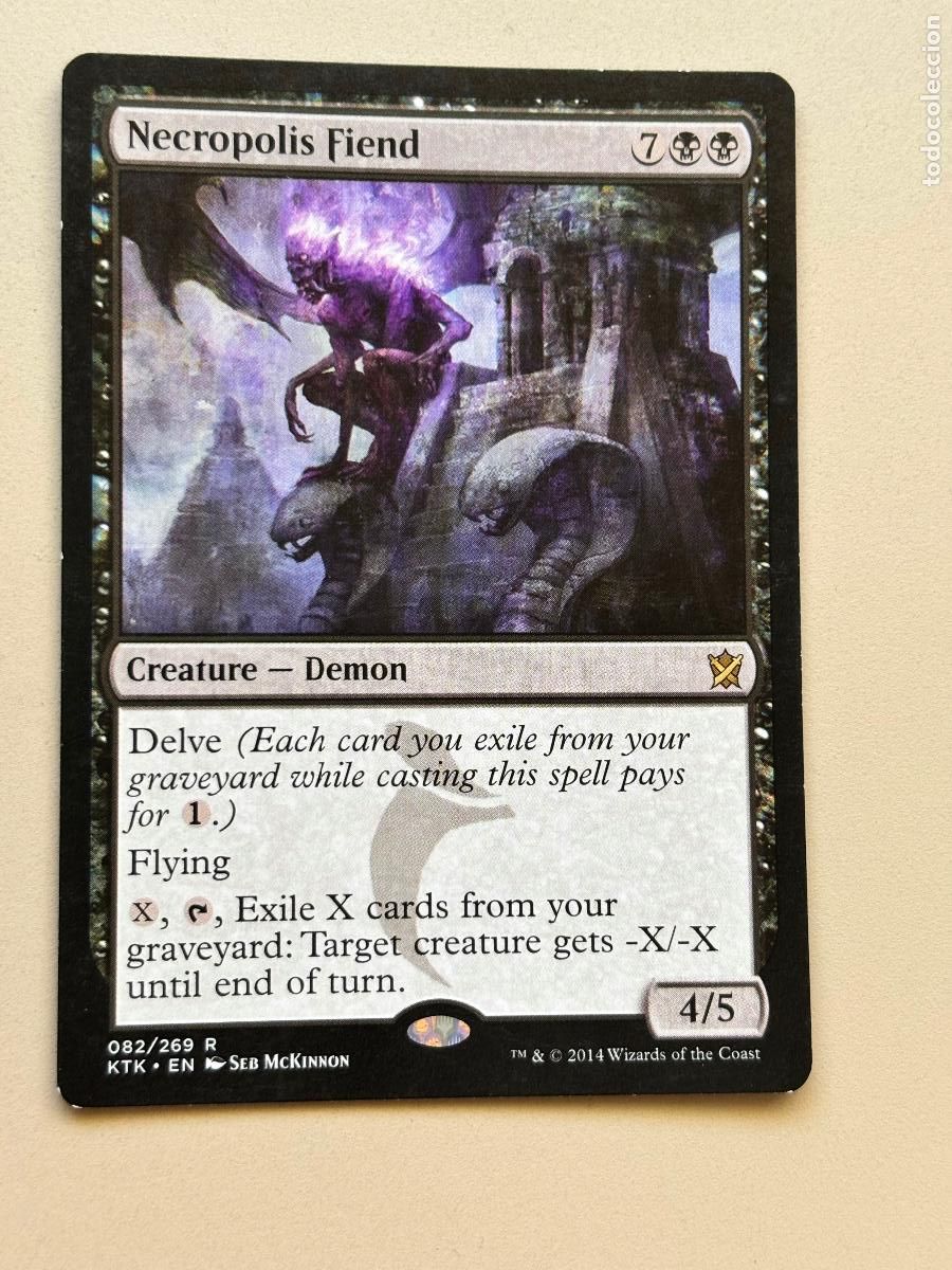 Trading cards: MAGIC THE GATHERING - NECROPOLIS FIEND ( KHANS OF TARKIR )