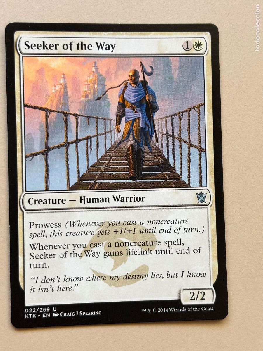 Trading cards: MAGIC THE GATHERING - SEEKER OF THE WAY ( KHANS OF TARKIR )