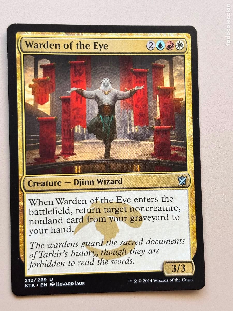 Trading cards: MAGIC THE GATHERING - WARDEN OF THE EYE ( KHANS OF TARKIR )