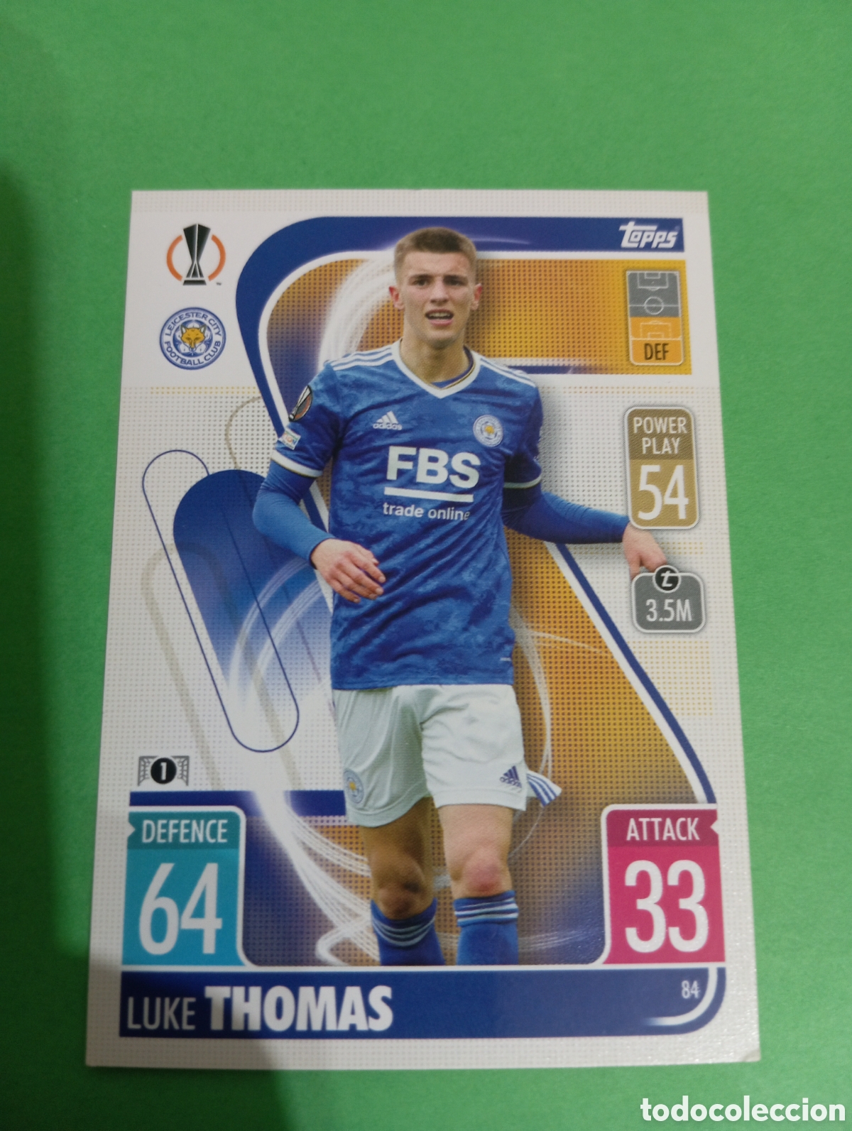 Trading cards: Luke Thomas Leicester City n&deg;84 / TOPPS MATCH ATTAX 2021/2022