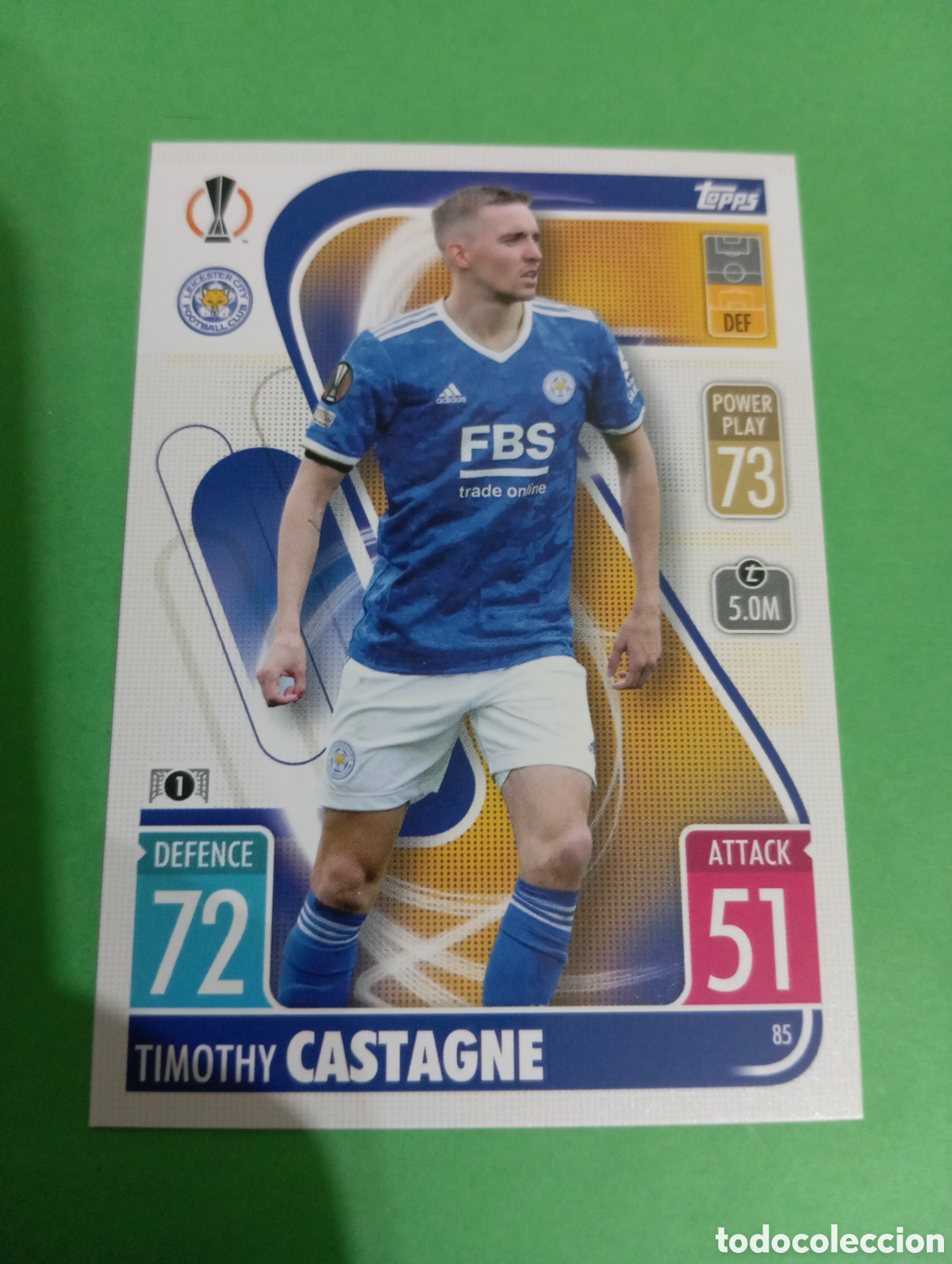 Trading cards: Castagne Leicester City n&deg;85 / TOPPS MATCH ATTAX 2021/2022