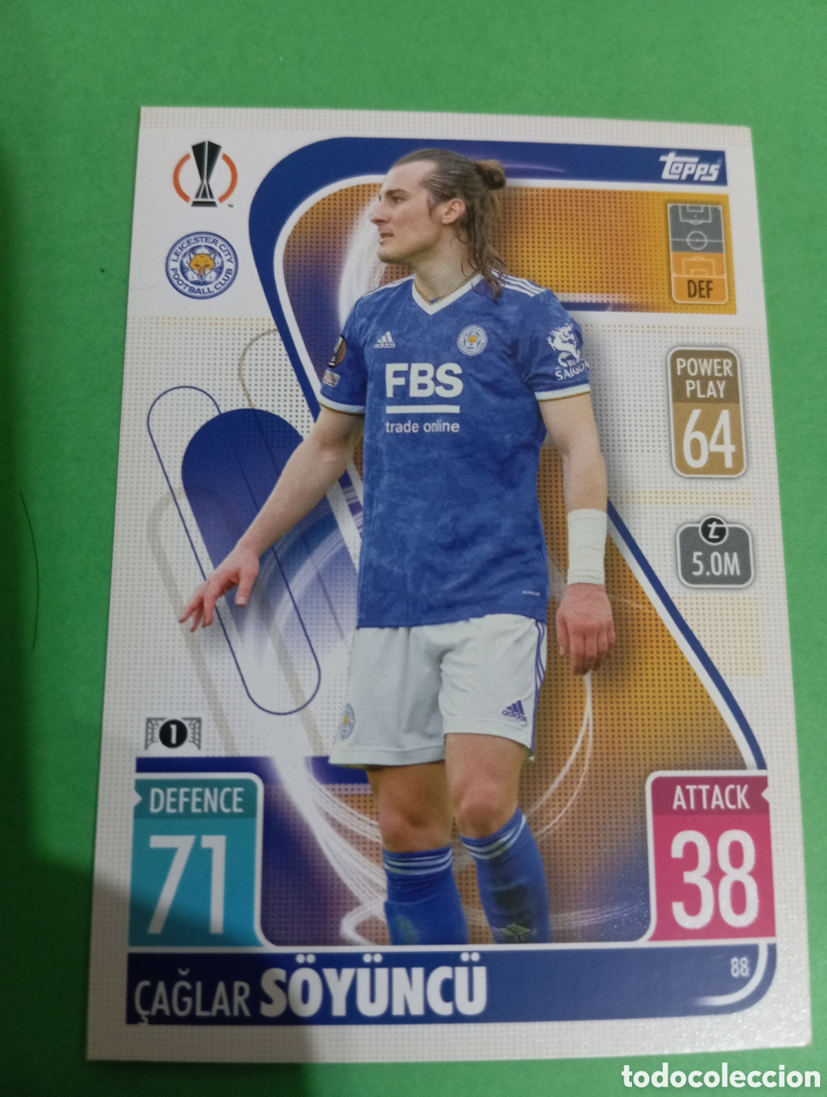 Trading cards: &Ccedil;aglar S&ouml;y&uuml;nc&uuml; Leicester City n&deg;88 / TOPPS MATCH ATTAX 2021/2022