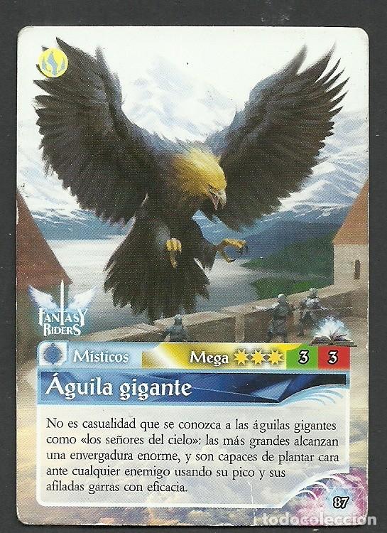 Trading cards: Fantasy Riders #87 &Aacute;guila gigante. Panini 2018. Carta
