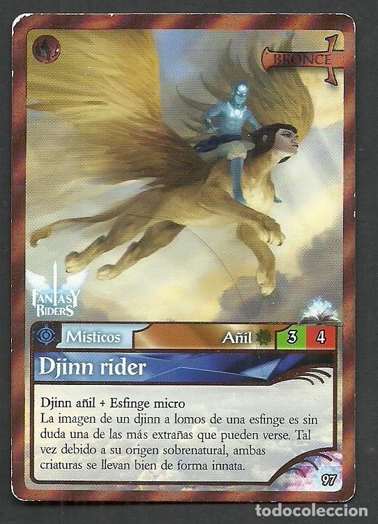 Trading cards: Fantasy Riders #97. Djinn rider. Panini 2018. Carta
