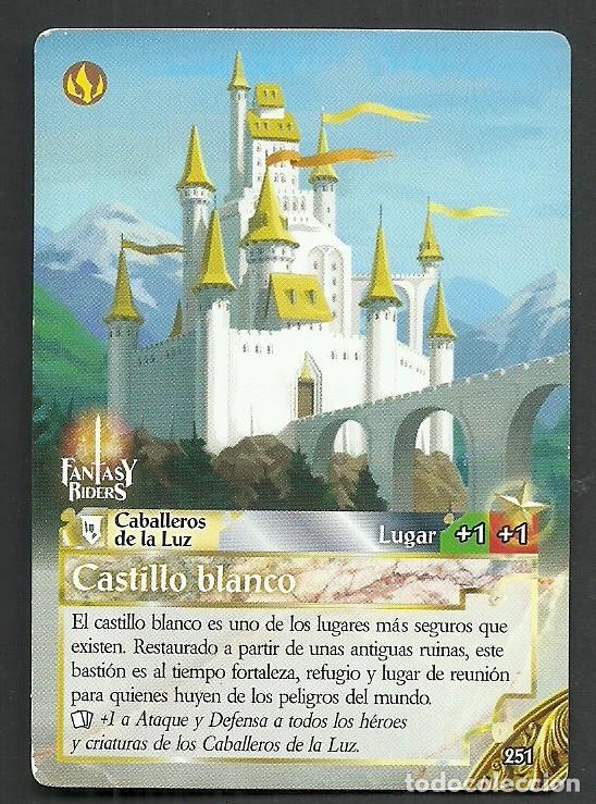 Trading cards: Fantasy Riders #251. Castillo blanco. Panini 2018. Carta