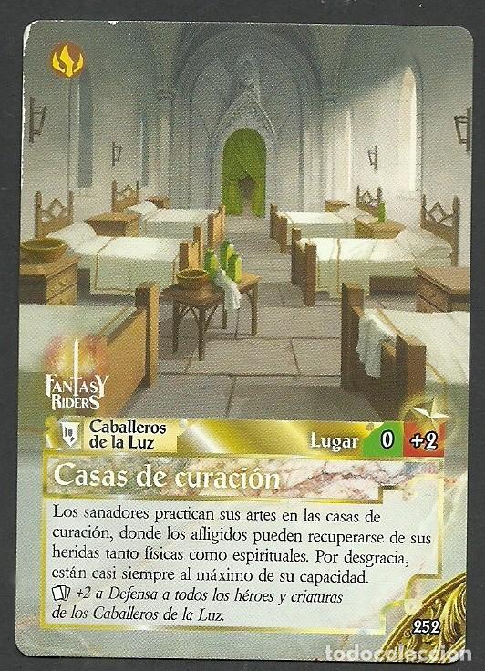 Trading cards: Fantasy Riders #252. Casas de curaci&oacute;n. Panini 2018. Carta