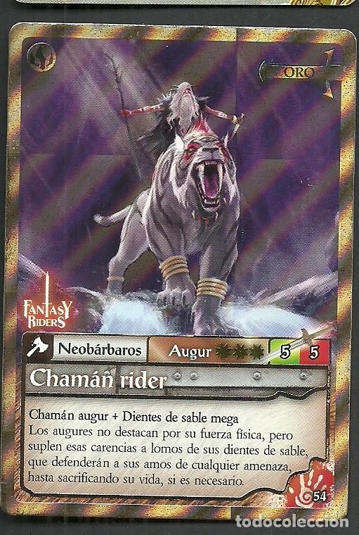 Trading cards: Fantasy Riders #54. Cham&aacute;n rider. Panini 2018. Carta