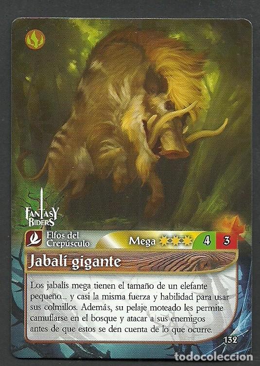 Trading cards: Fantasy Riders #132. Jabal&iacute; gigante. Panini 2018. Carta
