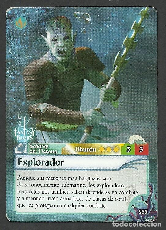 Trading cards: Fantasy Riders #255. Explorador. Panini 2018. Carta