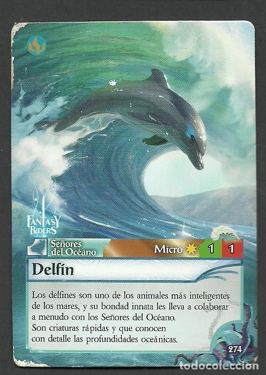 Trading cards: Fantasy Riders #274. Delf&iacute;n. Panini 2018. Carta