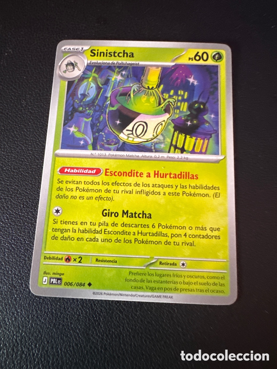 Trading cards: Carta pokemon sinistcha 006/084