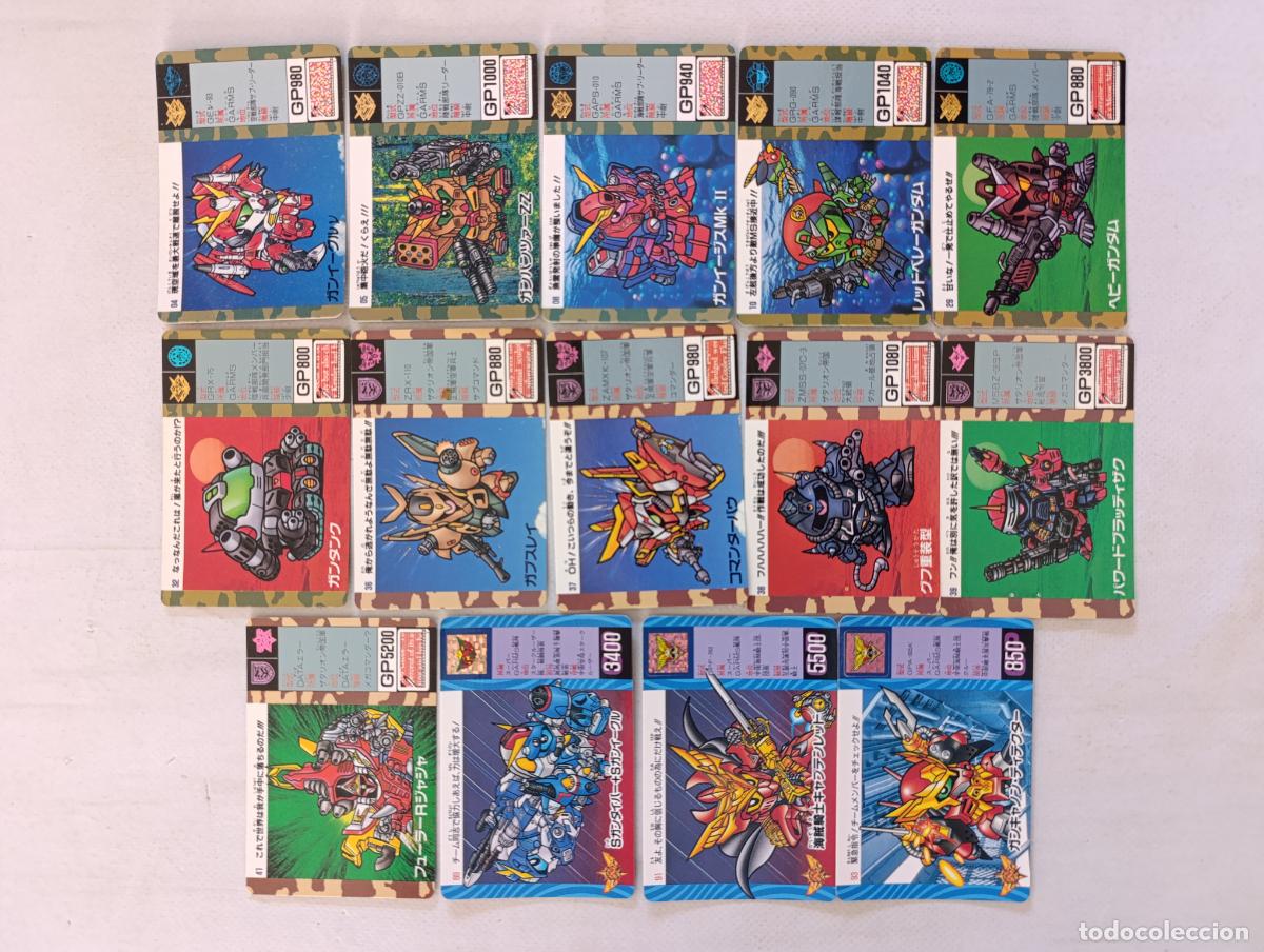 Trading cards: LOTE 14 CARDDASS SD GUNDAM - BANDAI 1990 / 1991 / 1992 - CARD / JAPON (Q7D)
