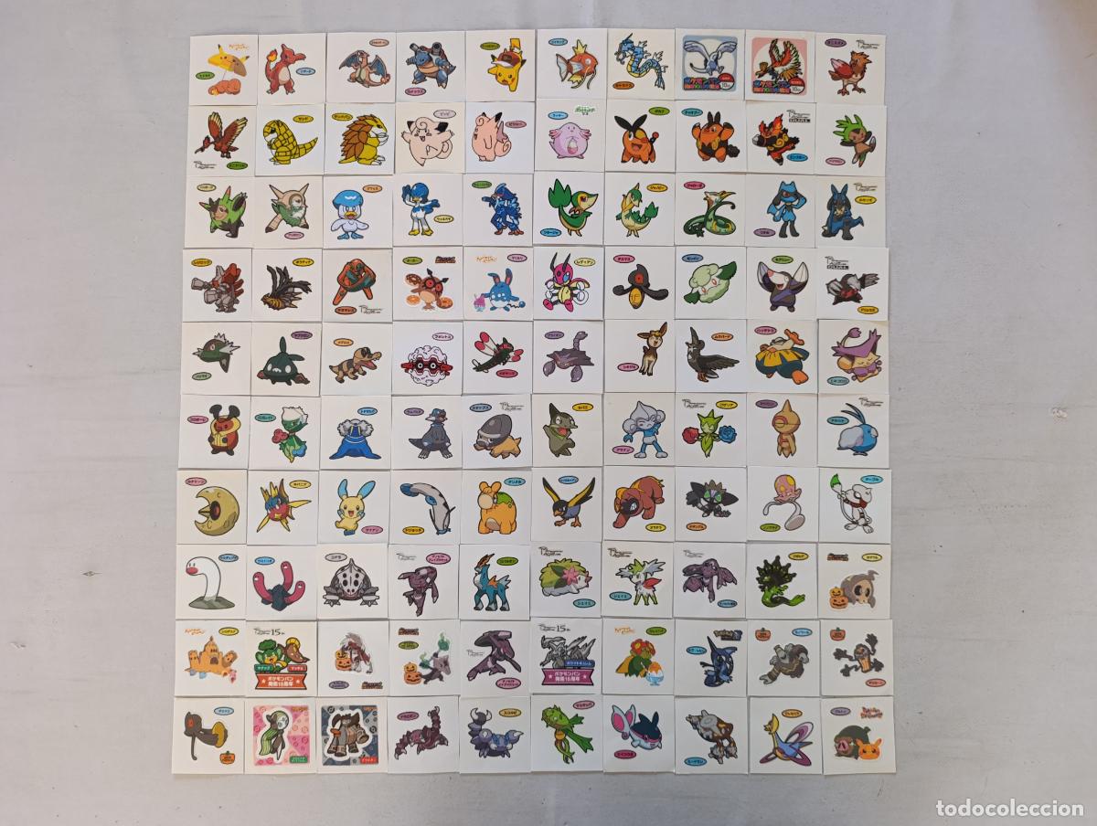 Trading cards: LOTE 100 POKEMON DAIICHI PAN - DECO CHARA BREAD STICKERS / SEAL - ORIGINAL JAPON (F7Dw)