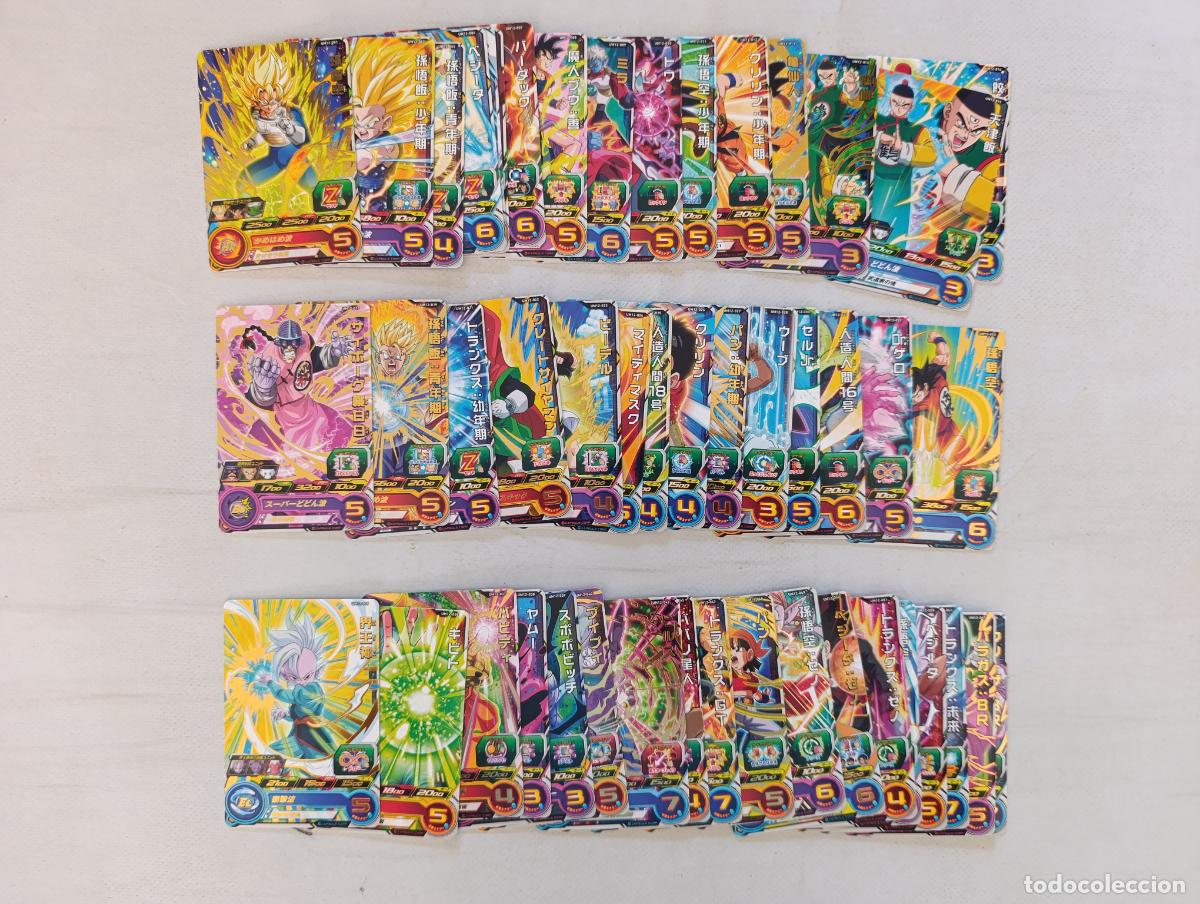 Trading cards: LOTE 48 CARTAS SUPER DRAGON BALL HEROES - UNIVERSE MISSION SERIE UM12 - BANDAI JAPON CARDS (F7Dw)