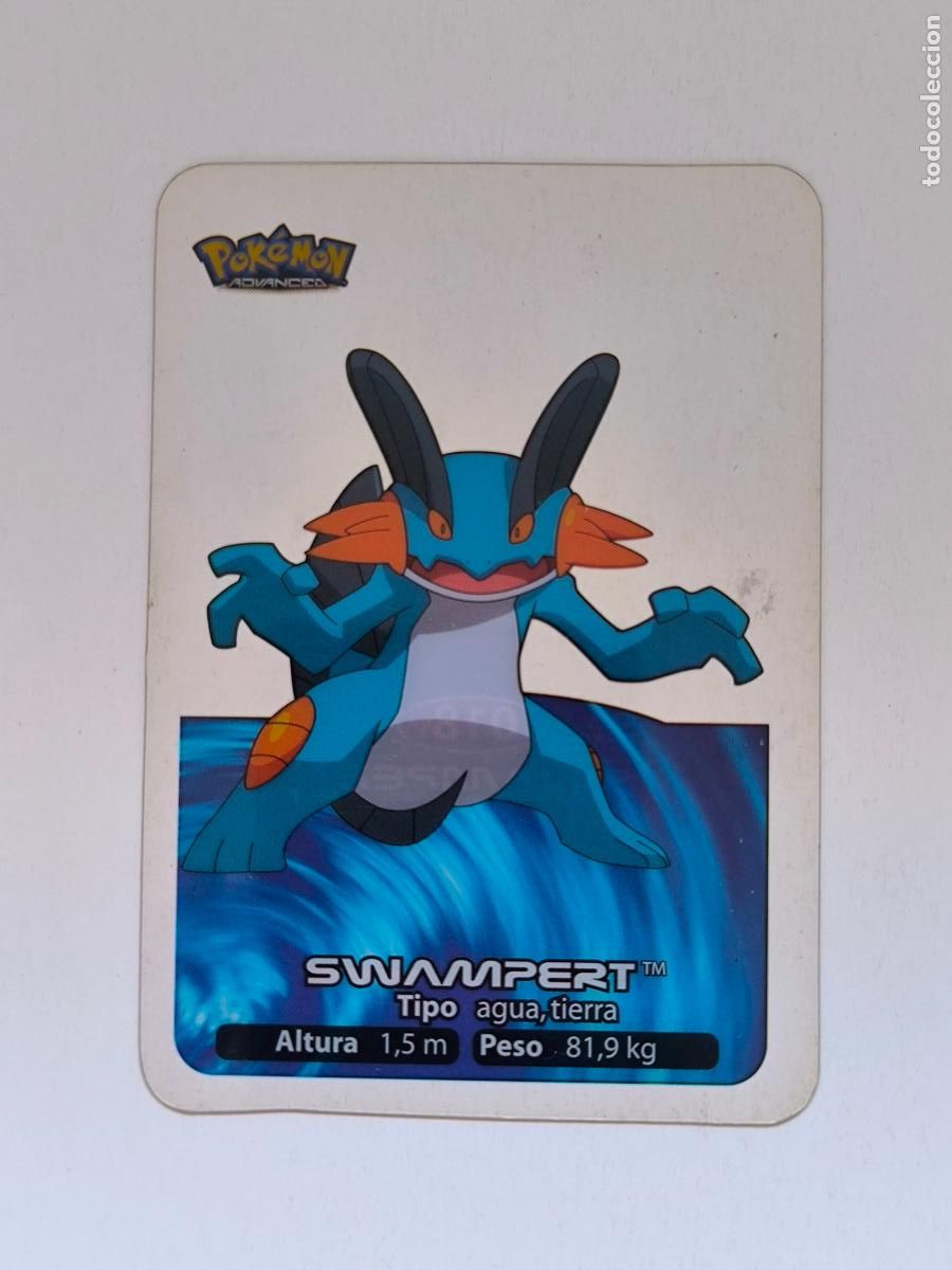 Trading cards: POKEMON ADVANCED LAMINCARDS - N&ordm; 018 / 18 SWAMPERT - CARD / CARTA - EDIBAS 2006 (9ZC1)