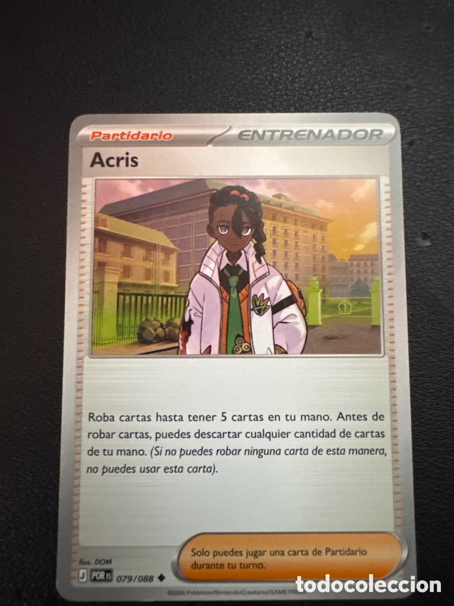 Figurine Collezionabili: Carta pokemon partidario acris