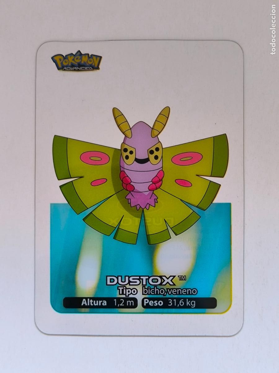 Trading cards: POKEMON ADVANCED LAMINCARDS - N&ordm; 027 / 27 DUSTOX - CARD / CARTA - EDIBAS 2006 (9ZC1)