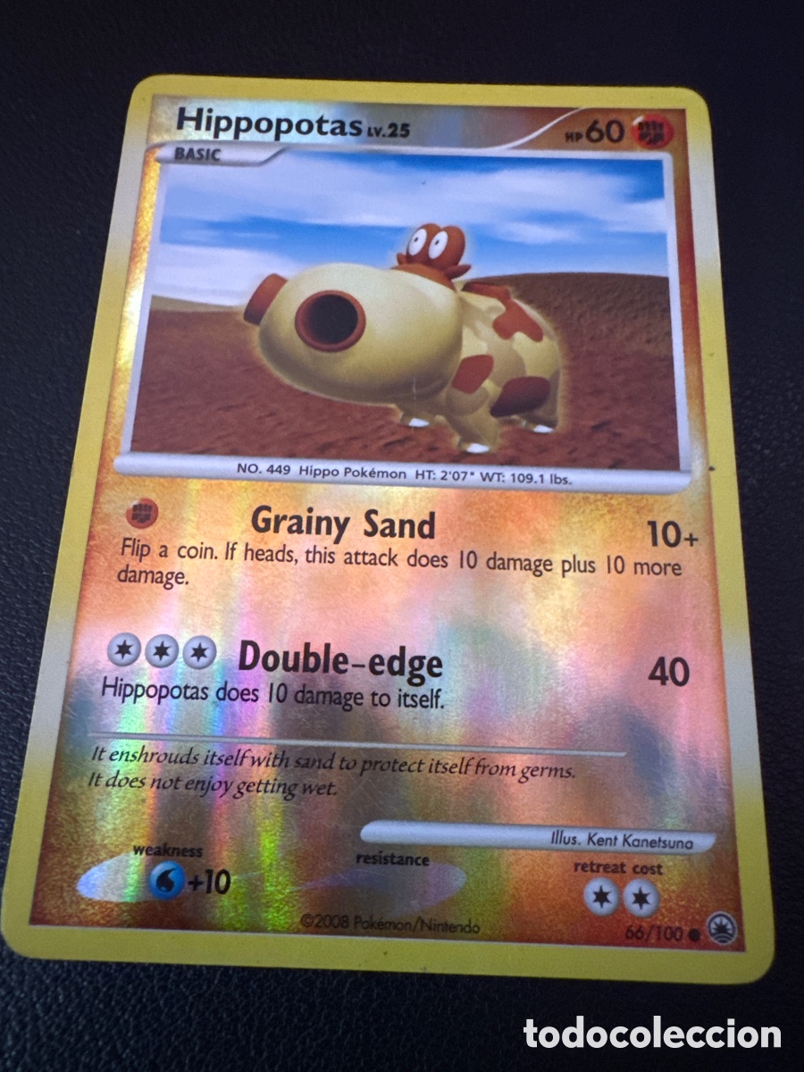 Trading cards: Carta pokemon de hippopotas