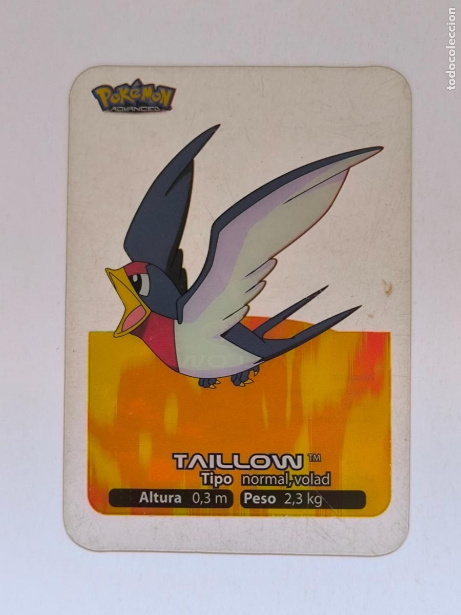 Trading cards: POKEMON ADVANCED LAMINCARDS - N&ordm; 034 / 34 TAILLOW - CARD / CARTA - EDIBAS 2006 (9ZC1)