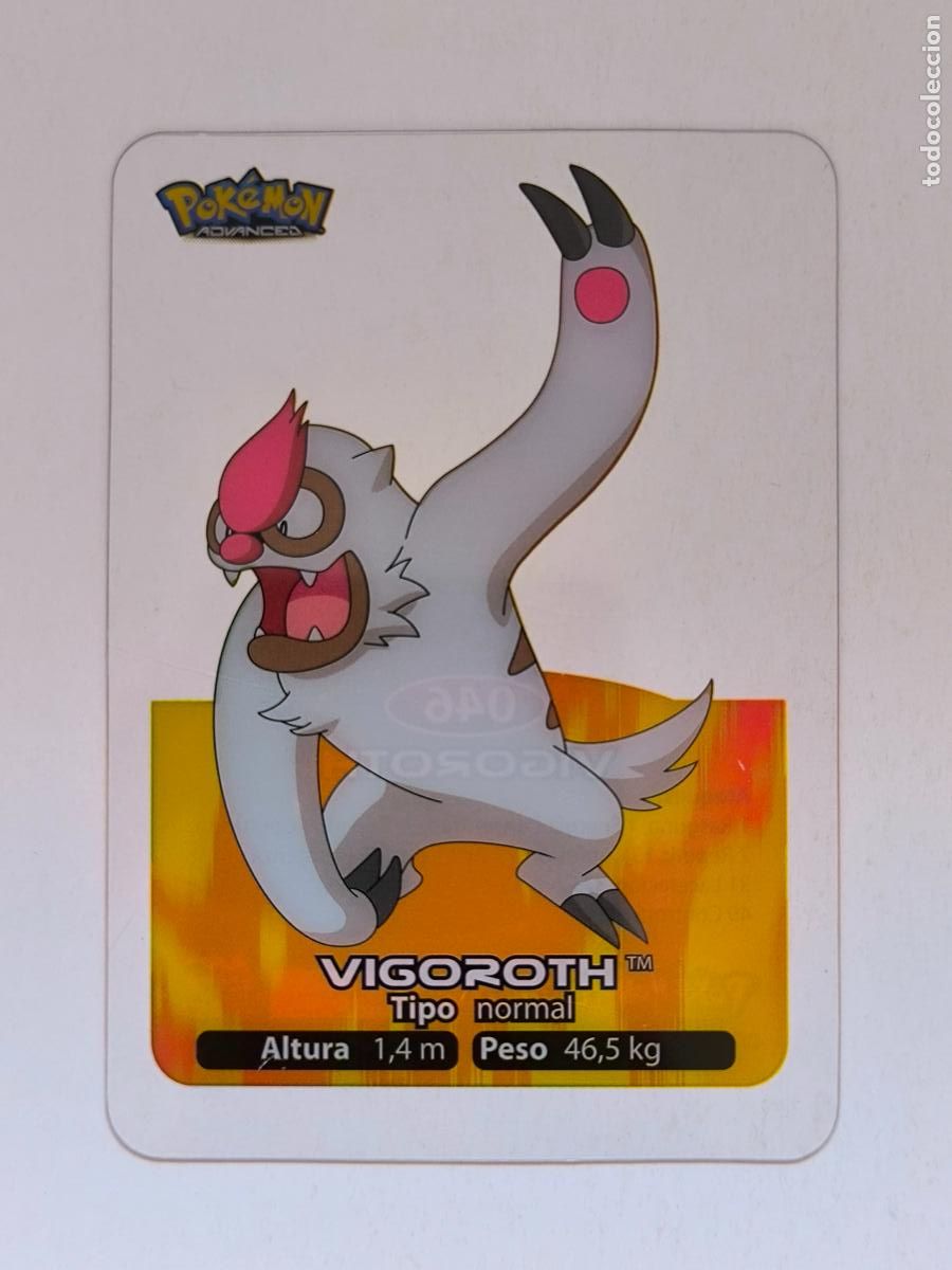 Trading cards: POKEMON ADVANCED LAMINCARDS - N&ordm; 046 / 46 VIGOROTH - CARD / CARTA - EDIBAS 2006 (9ZC1)