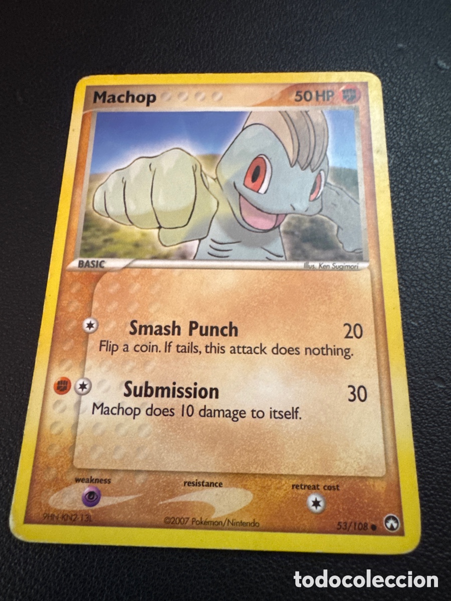 Trading cards: Carta pokemon machop