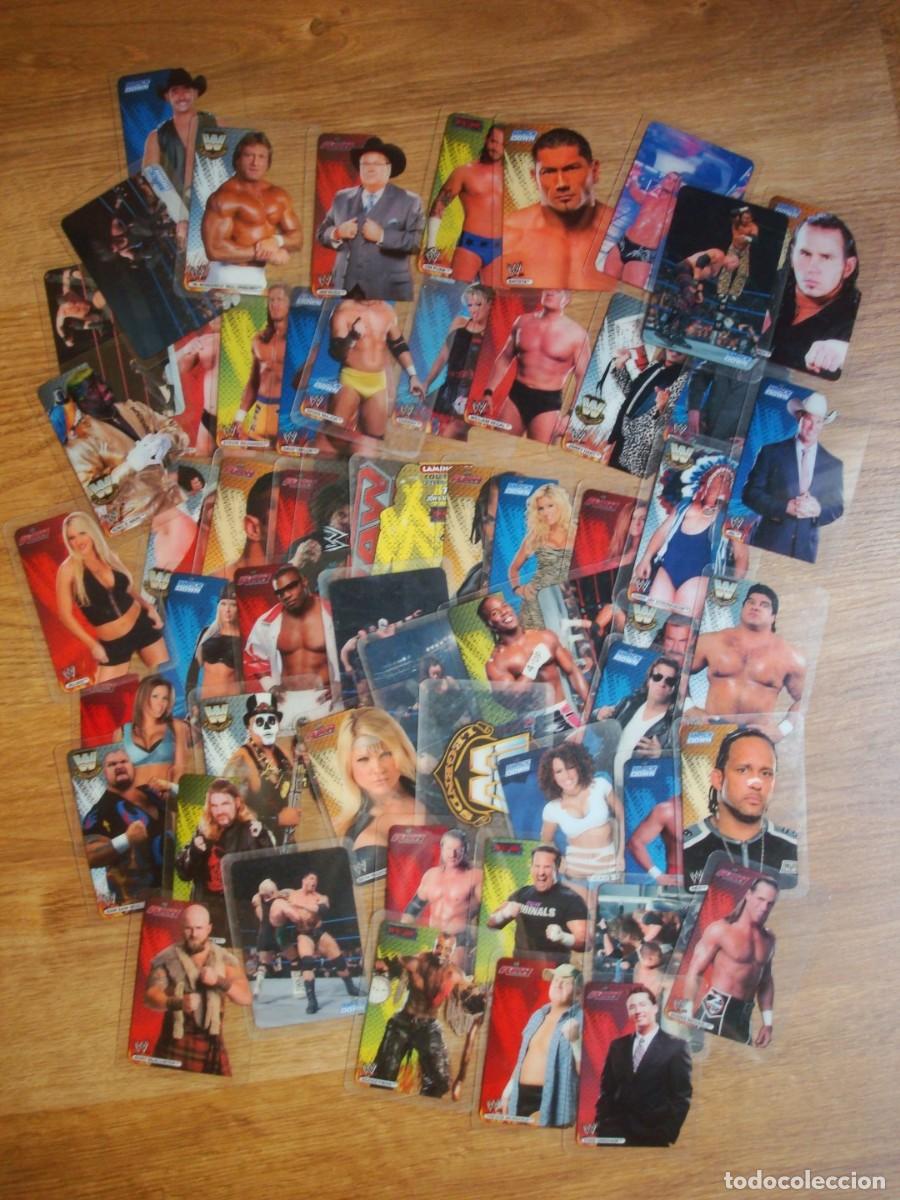 Trading cards: Lote 57 lamincards Raw Collection Pressing Catch (Edibas) 2007 World Wrestling Entertainment