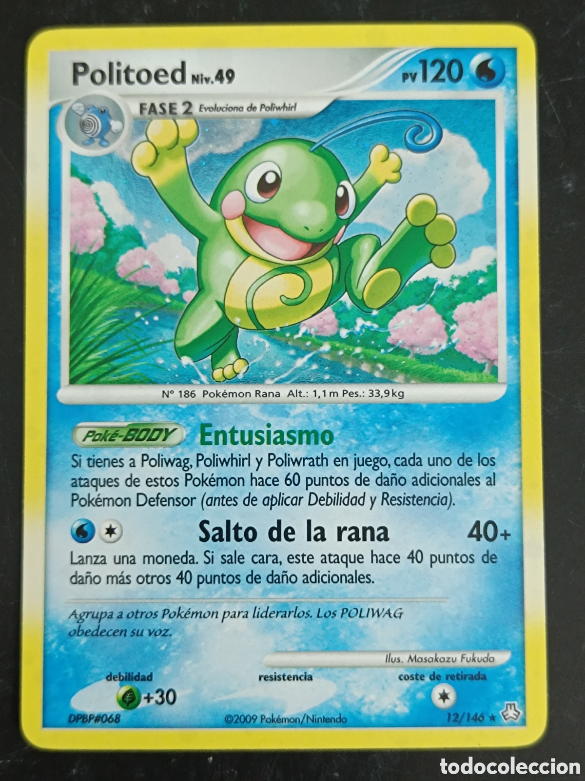 Trading cards: Pokemon Politoed 12/146 Diamante Y Perla Frente Tormentoso En Castellano