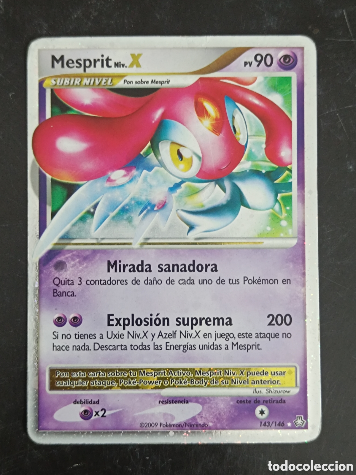 Trading cards: Pokemon Mesprit Lv.X 143/146 Diamante Y Perla Despertar De Las Leyendas En Castellano