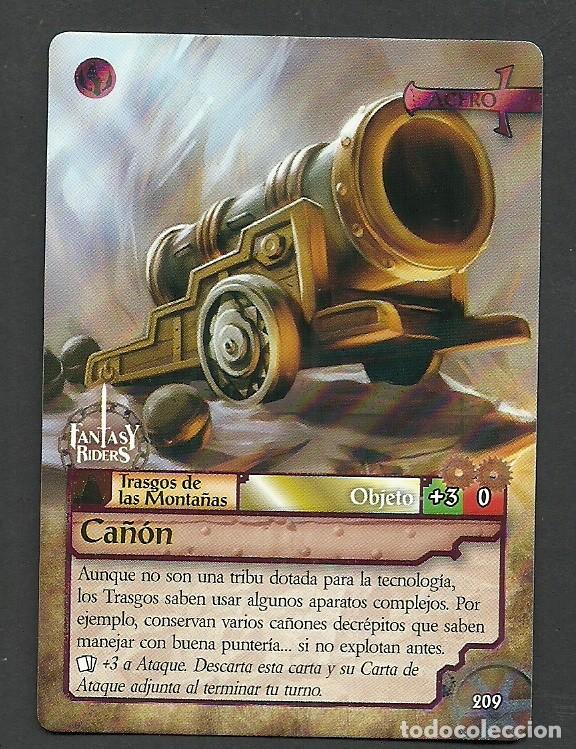 Trading cards: Fantasy Riders #209. Ca&ntilde;&oacute;n. Panini 2018. Carta
