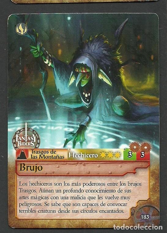 Trading cards: Fantasy Riders #183. Brujo. Panini 2018. Carta