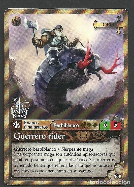 Trading cards: Fantasy Riders #162. Guerrero rider. Panini 2018. Carta