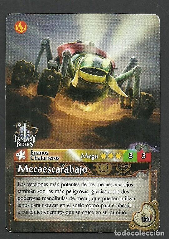 Trading cards: Fantasy Riders #150. Mecaescarabajo. Panini 2018. Carta