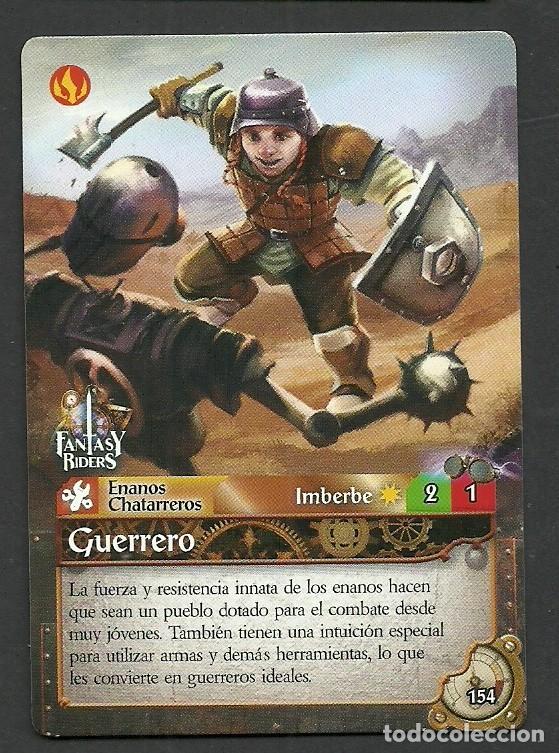 Trading cards: Fantasy Riders #154. Guerrero. Panini 2018. Carta