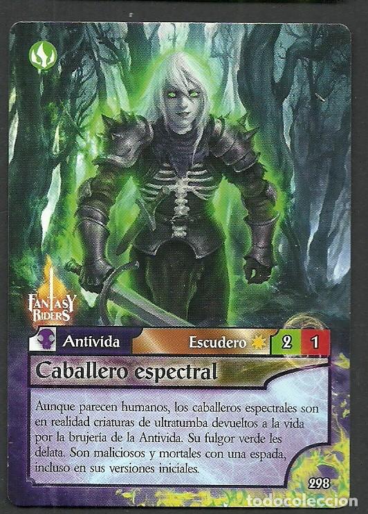 Trading cards: Fantasy Riders #298. Caballero espectral. Panini 2018. Carta