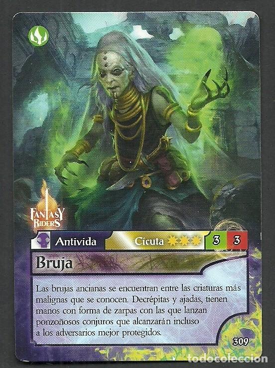 Trading cards: Fantasy Riders #309. Bruja. Panini 2018. Carta