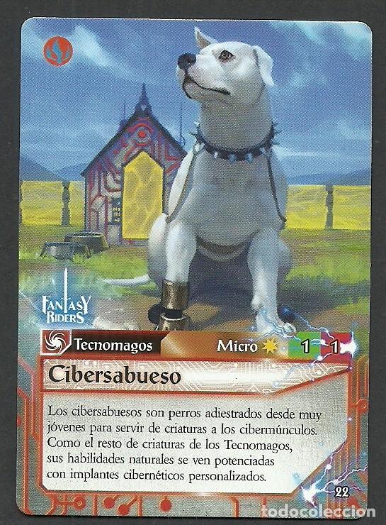 Trading cards: Fantasy Riders #22. Cibersabueso. Panini 2018. Carta
