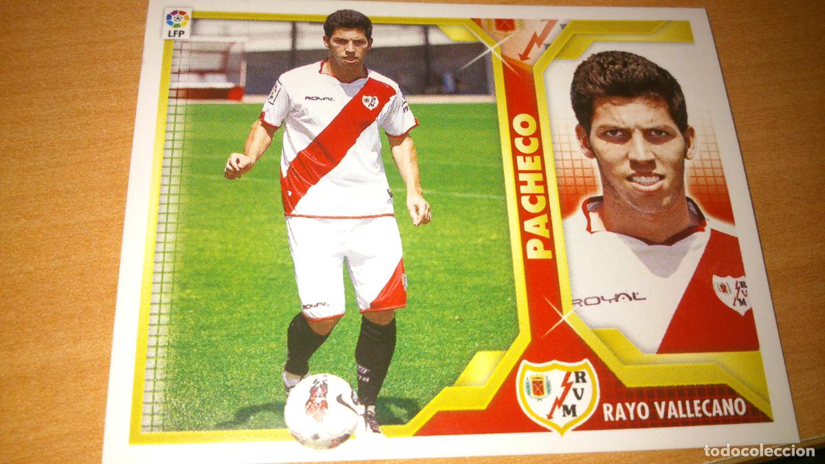 Trading cards: TEMPORADA 2011 2012 11 12 COLOCA RAYO VALLECANO 12 B 12B PACHECO SIN PEGAR