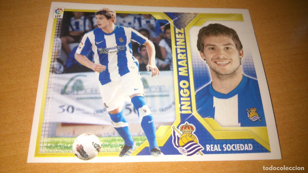 Trading cards: TEMPORADA 2011 2012 11 12 COLOCA REAL SOCIEDAD 5 B 5B I&Ntilde;IGO MARTINEZ NUEVO SIN PEGAR