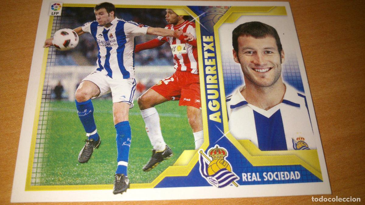 Trading cards: TEMPORADA 2011 2012 11 12 COLOCA REAL SOCIEDAD 16 B 16B AGUIRRETXE NUEVO SIN PEGAR