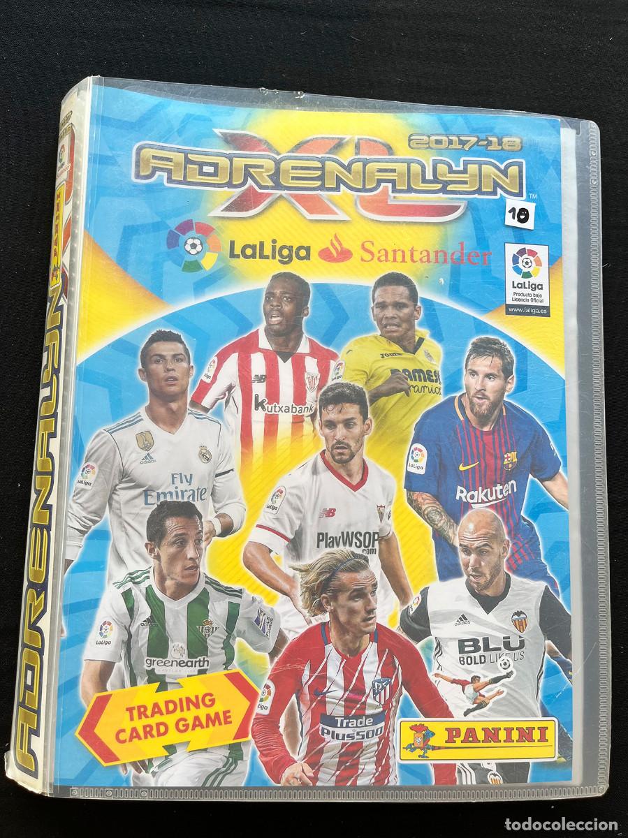 Trading cards: ALBUM CROMOS LA LIGA TRADE CARDS PANINI ADRENALYN XL 2017-2018 INCOMPLETO