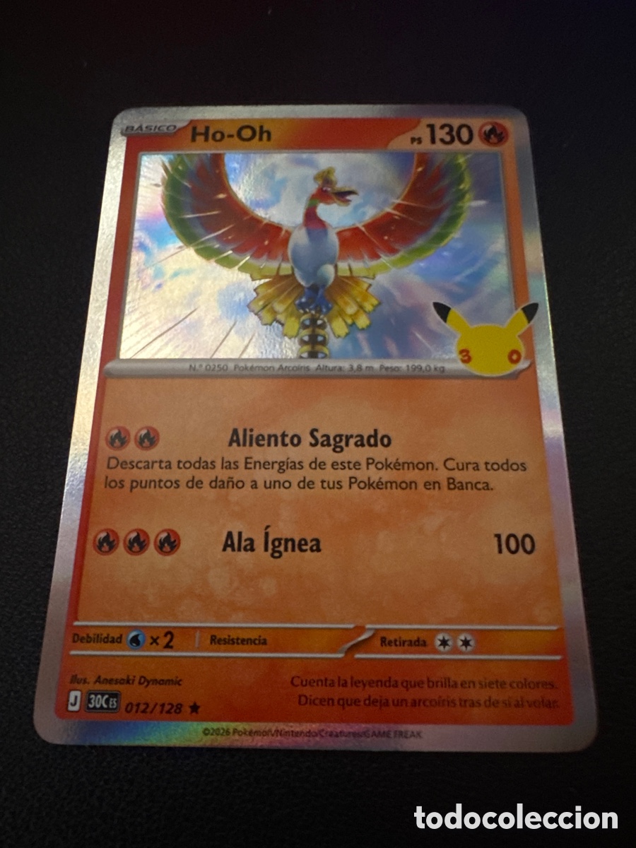 Trading cards: Carta pokemon ho oh 30 aniversario