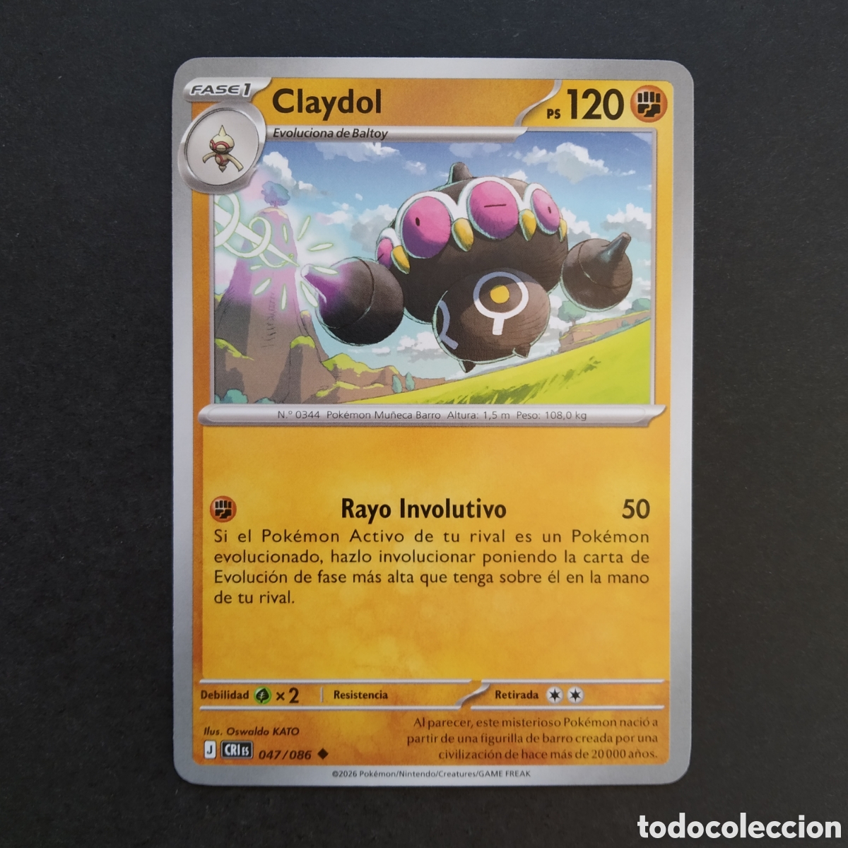 Trading cards: CARTA TCG - N&ordm; 047 - CLAYDOL - CAOS CRECIENTE - POK&Eacute;MON - EN ESPA&Ntilde;OL