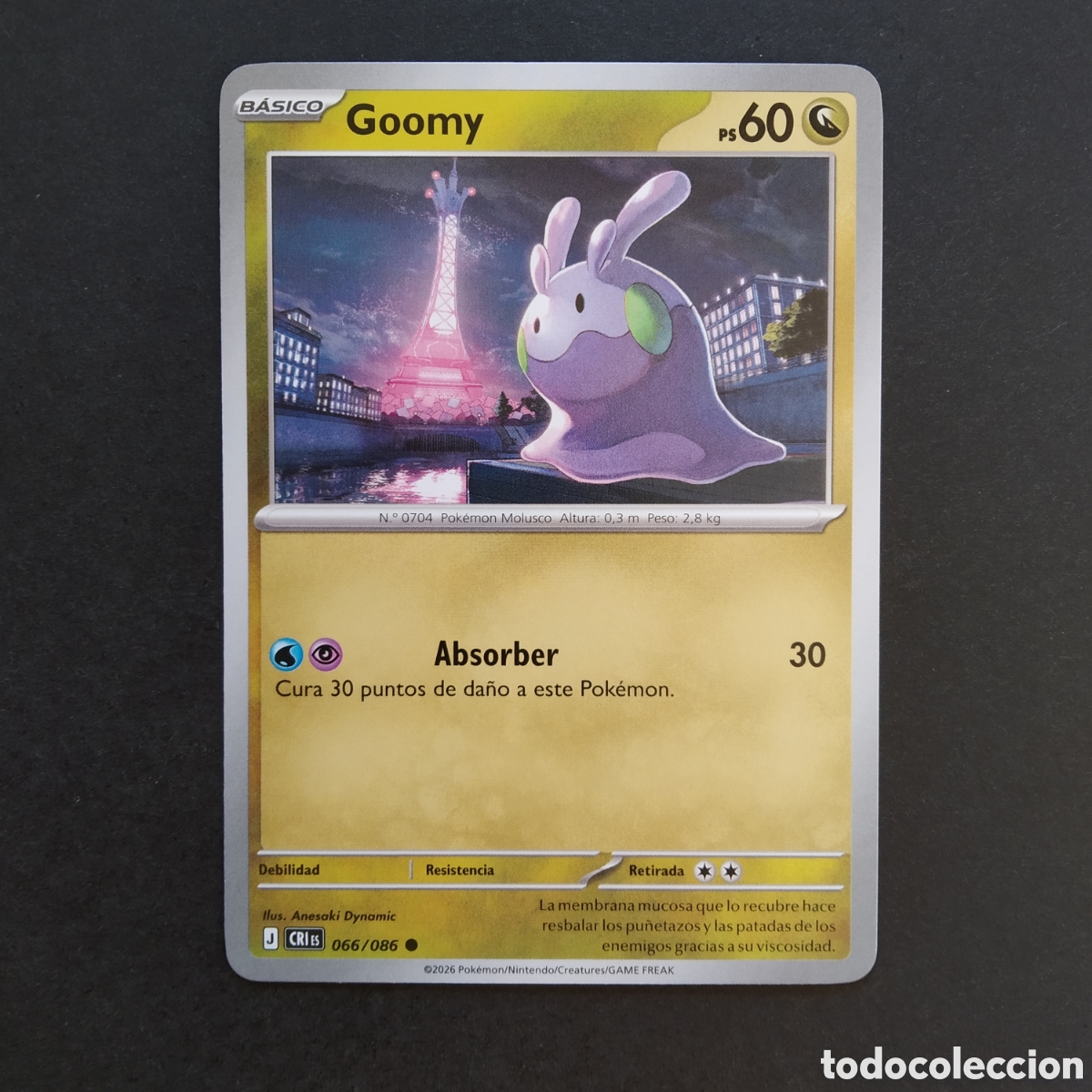 Trading cards: CARTA TCG - N&ordm; 066 - GOOMY - CAOS CRECIENTE - POK&Eacute;MON - EN ESPA&Ntilde;OL